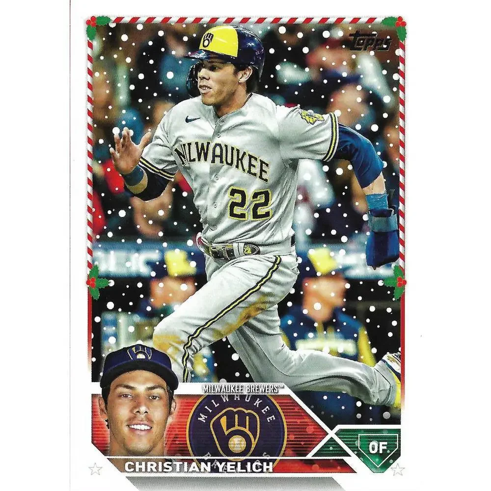 2023 Topps Holiday Christian Yelich H164 Milwaukee Brewers